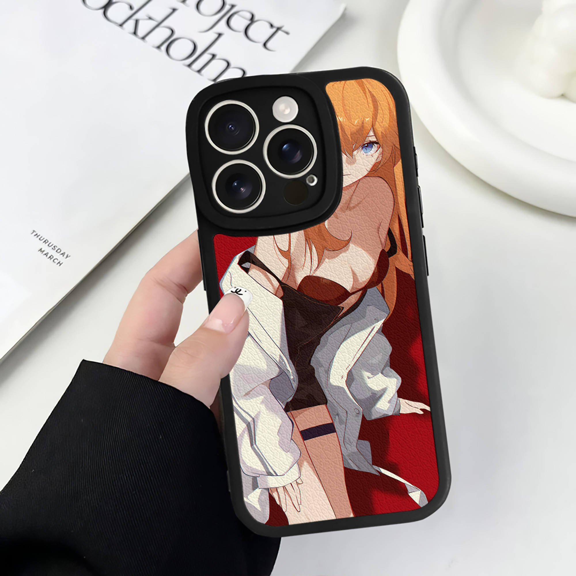 （画像用） EVA 新世紀エヴァンゲリオン 【iPhone 16シリーズ対応】シリコンスマホケース（レザー調） 材質：シリコン